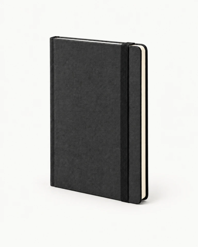 CADERNO PU sem personalização em fundo claro, imagem ilustrativa