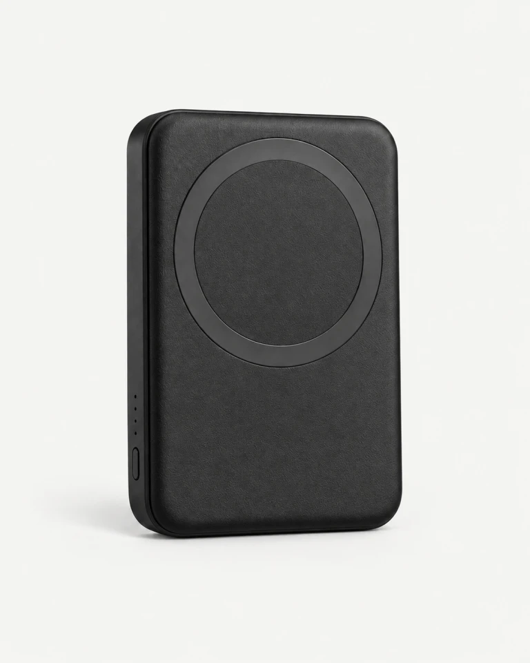 POWERBANK MAGNÉTICA sem personalização em fundo claro, imagem ilustrativa